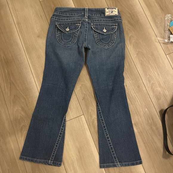 True religion Joey twisted flare crop size 26 - Picture 2 of 4